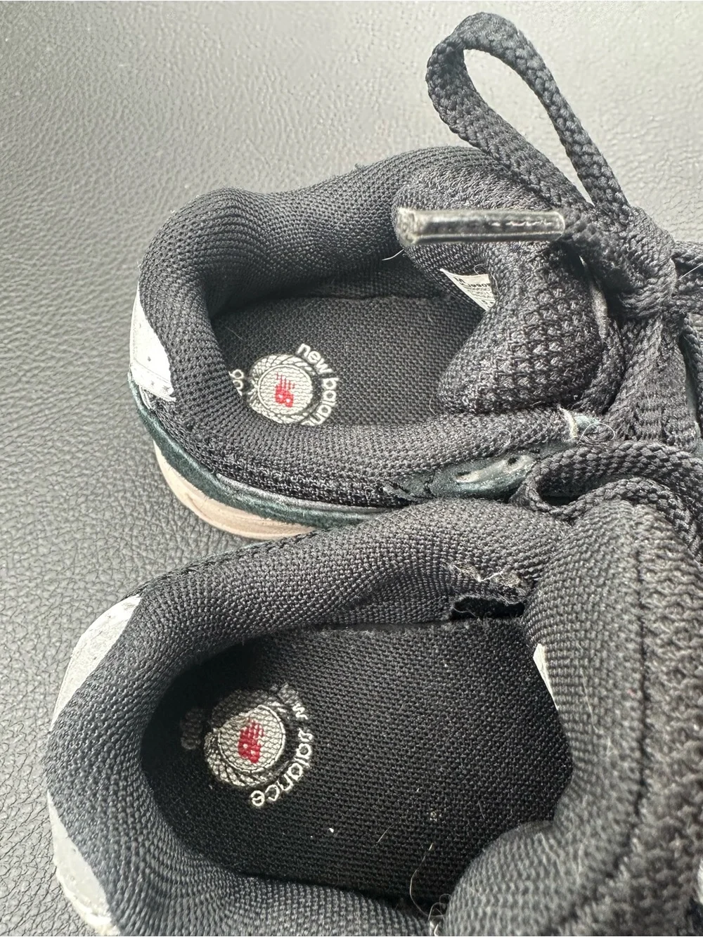 New Balance 990 Kids Black and Gray Athletic Sneakers